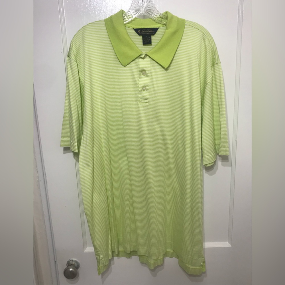Brooks Brothers Double Mercerized Performance Knit Shirt Size XL